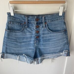 Madewell High Waisted Jean Shorts